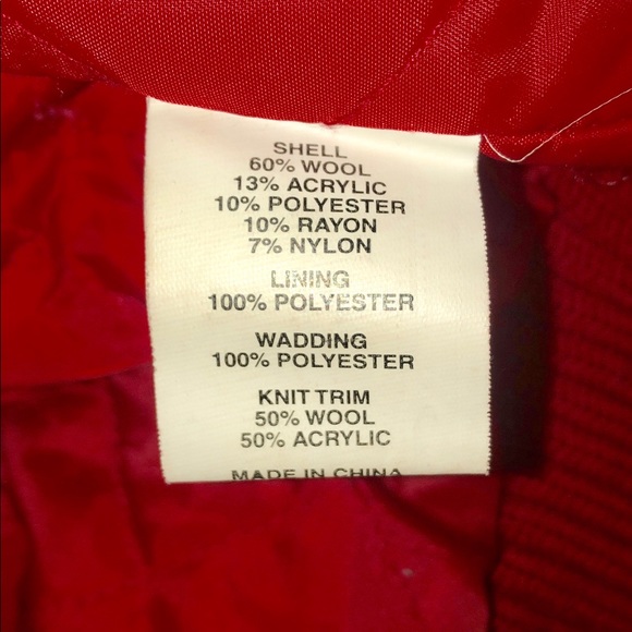 Red Todd Smith Wool Jacket. - Picture 5 of 5